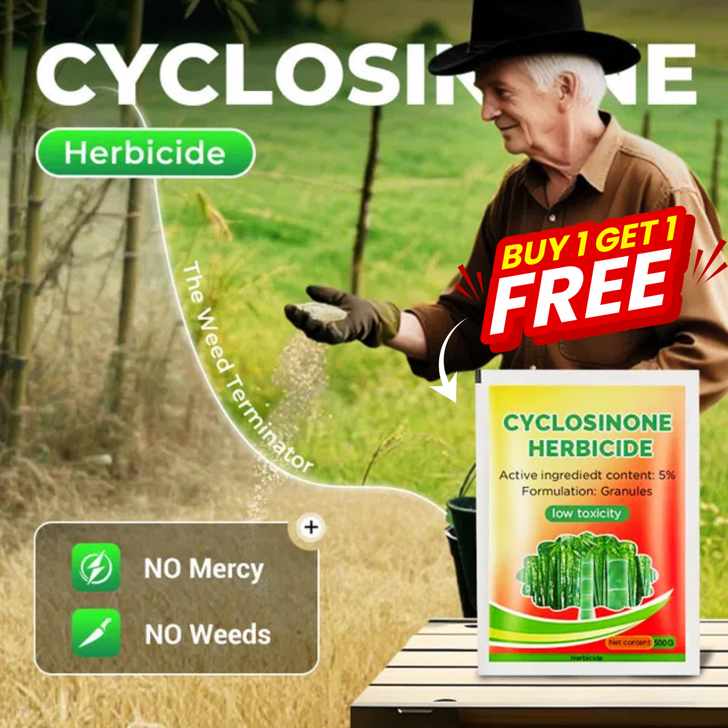 Cyclosinone Herbicide Granules | 🔥BUY 1 GET 1 FREE🔥