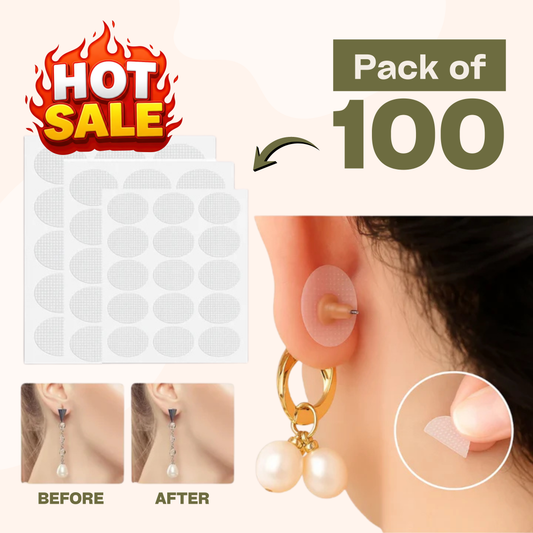 Earring Lift & Support Patches (100 Pcs) | No Droop, No Pain!