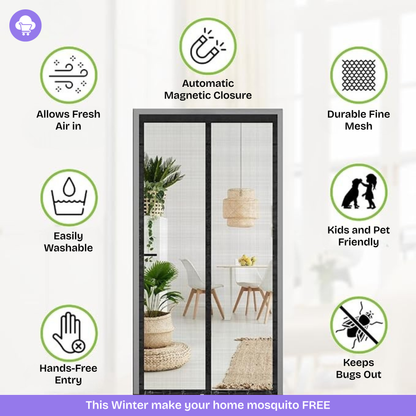 Magnetic Anti-Mosquito Door Curtain