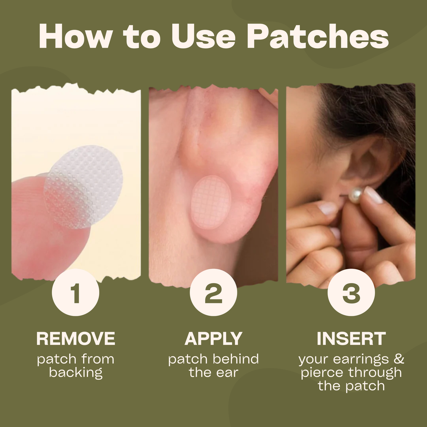 Earring Lift & Support Patches (100 Pcs) | No Droop, No Pain!