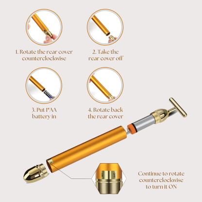 PureGlow™ Beauty Face Massage Roller