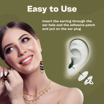 Earring Lift & Support Patches (100 Pcs) | No Droop, No Pain!