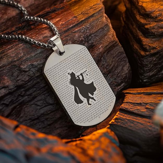 Divine Krishna Tag Necklace – Premium Stainless Steel Spiritual Necklace