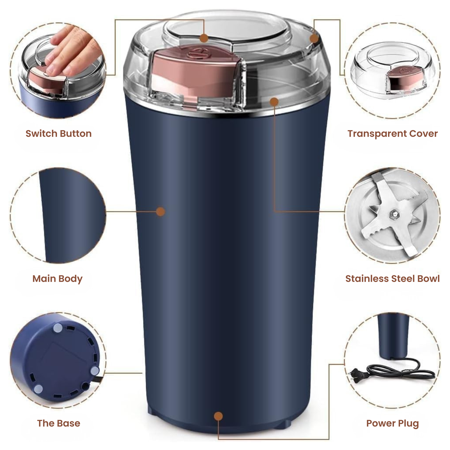 DailyGrind Electric Grinder – Fresh Grinding, Made Easy!