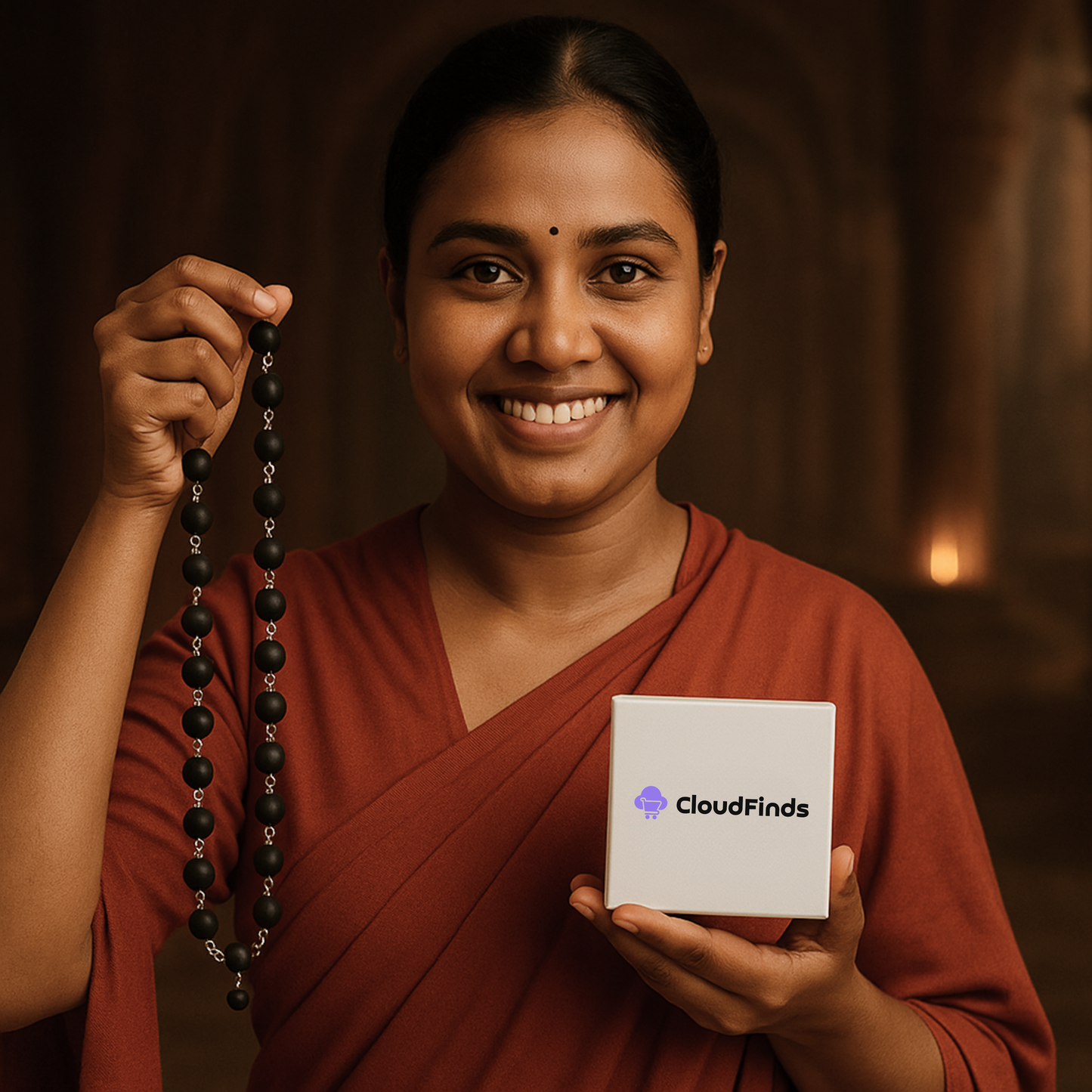 Original Karungali Mala – 54 Verified Ebony Wood Beads